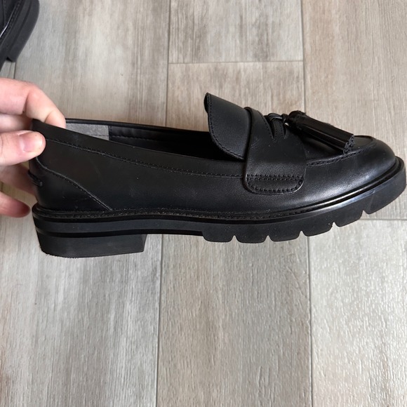 Stuart Weitzman Mika Tasseled Leather Loafers Womens 7.5 Preppy Classic Academia - Picture 7 of 10